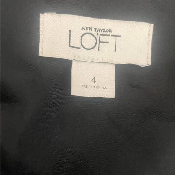 Ann Taylor LOFT Strapless Black Gold Brocade Mini Dress 4 Formal Whimsy‎ Fairy - Picture 2 of 15